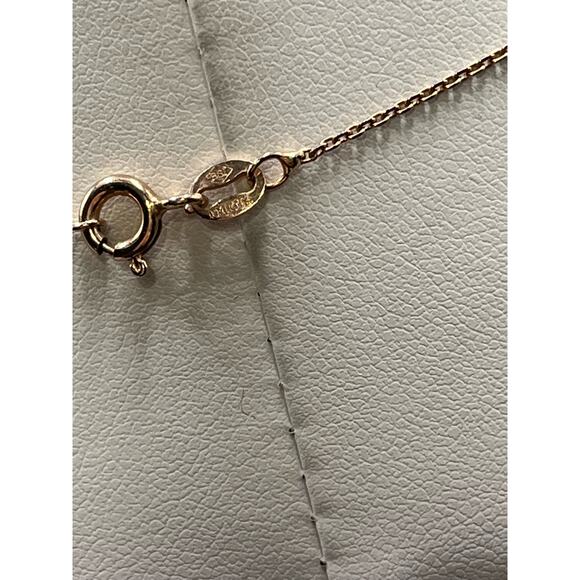 BSI Italy 925 Sterling Vermeil Open Lotus Chain Necklace 16” - Picture 8 of 8